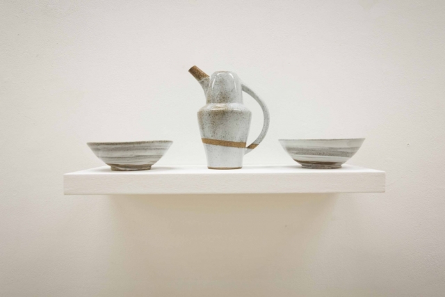 Krug und Zwei Schüsseln, keramik, handgemacht, ceramics, white