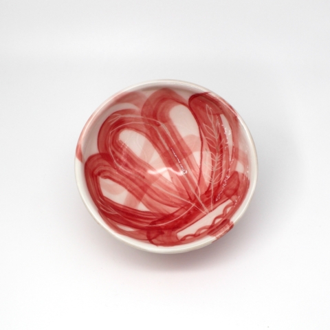 Schale Flora Rot